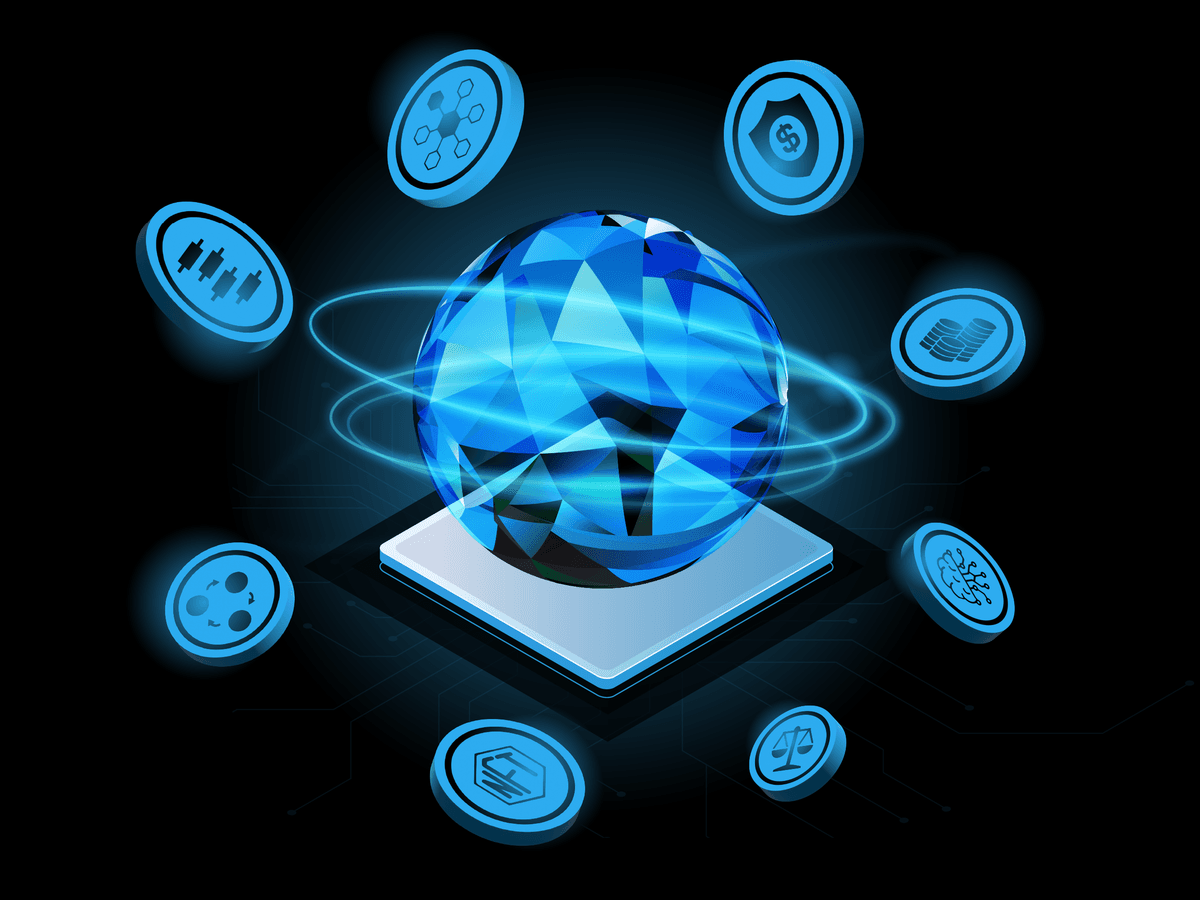 A diverse group of people learning about cryptocurrency